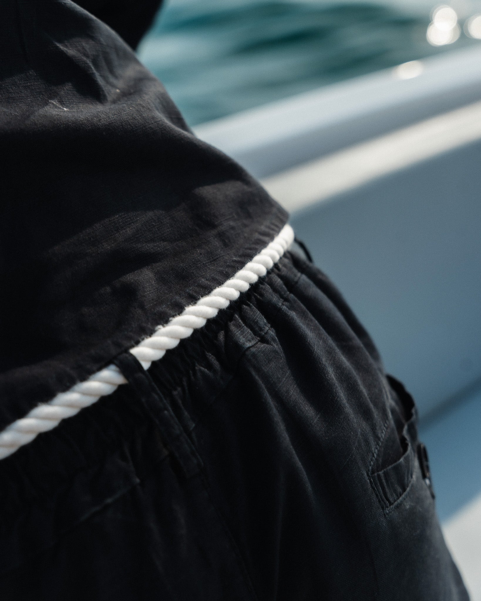 LINEN PANT - OBSIDIAN