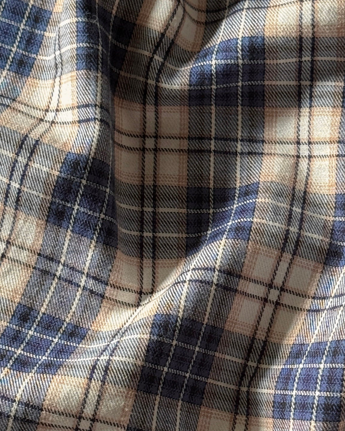 FLANNEL SHIRT VANCOUVER - BLUE / CREAM