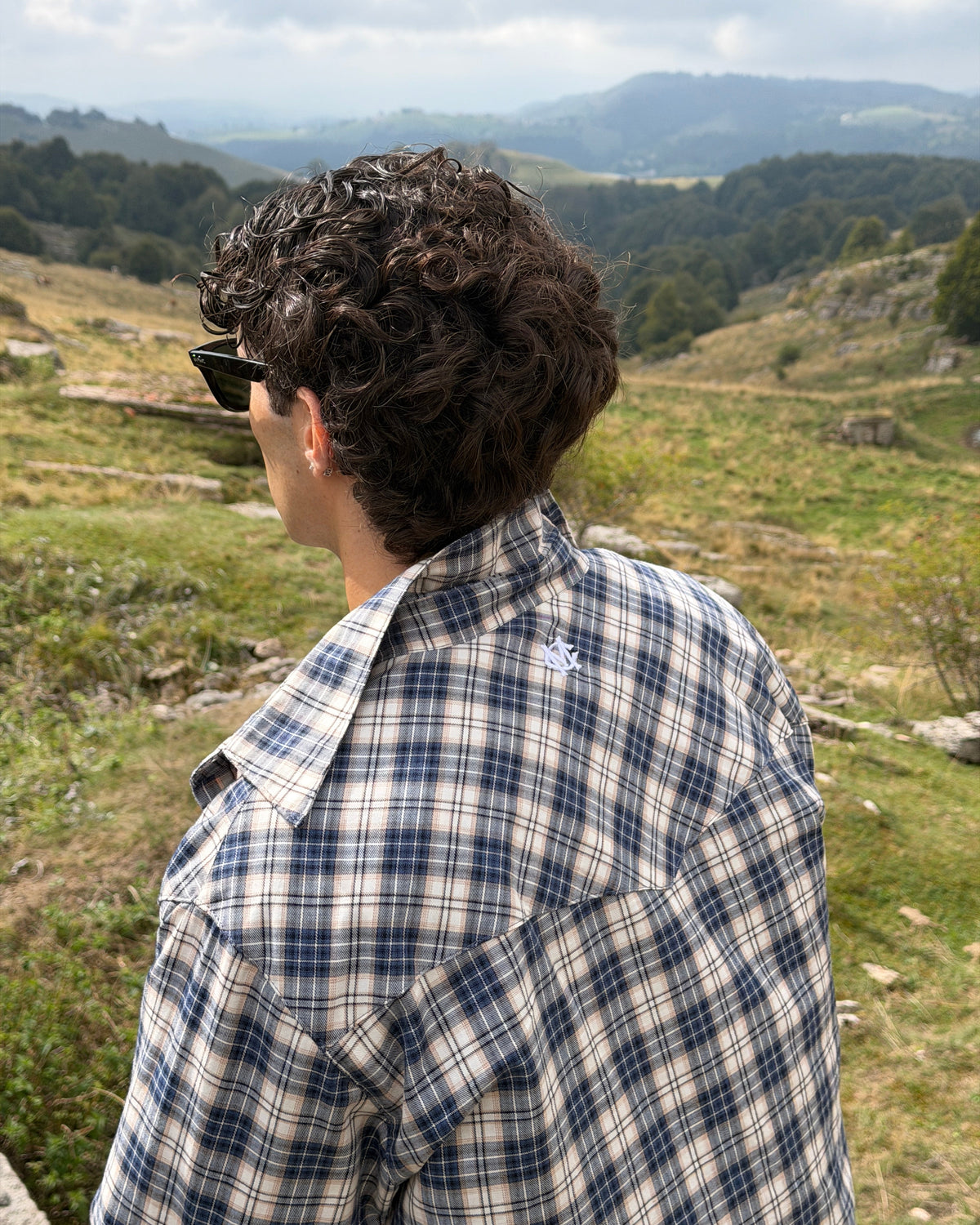 FLANNEL SHIRT VANCOUVER - BLUE / CREAM