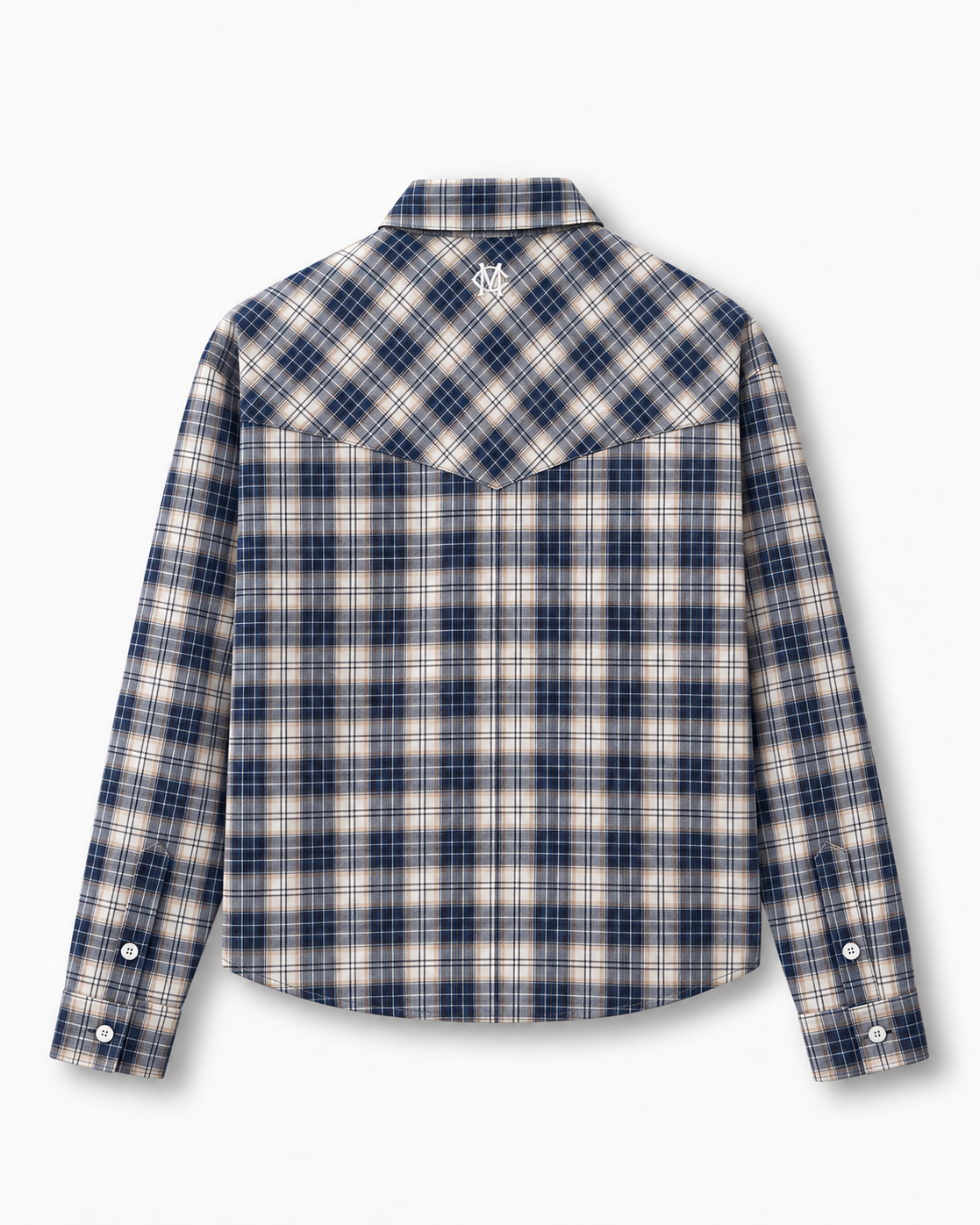 FLANNEL SHIRT VANCOUVER - BLUE / CREAM