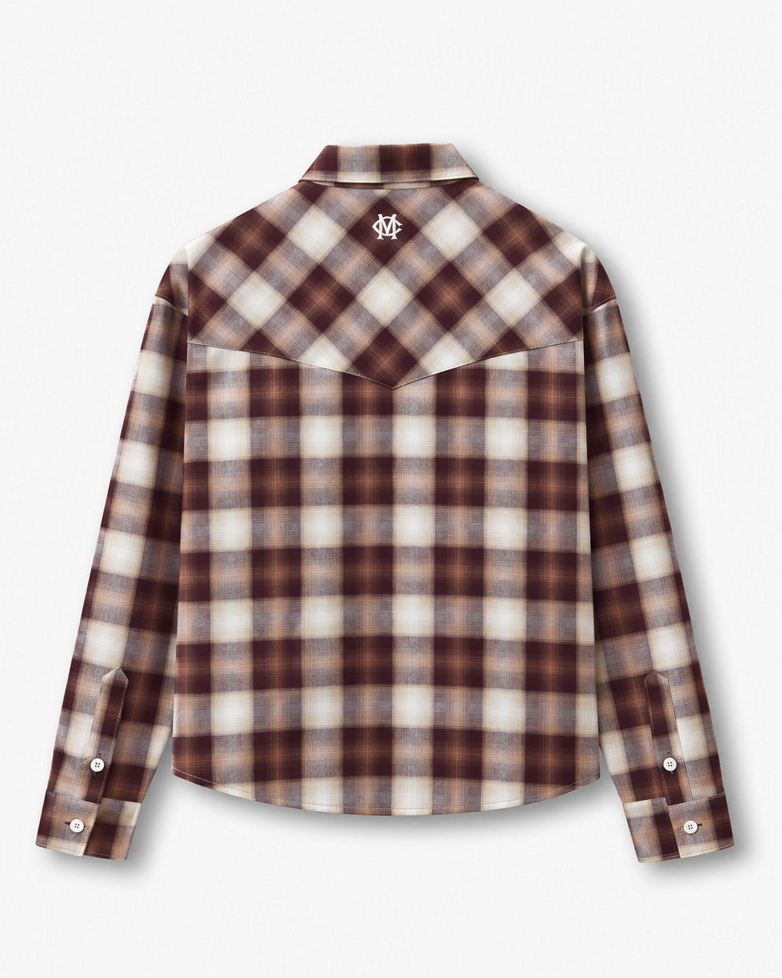 FLANNEL SHIRT ARIZONA - BURGUNDY / CREAM