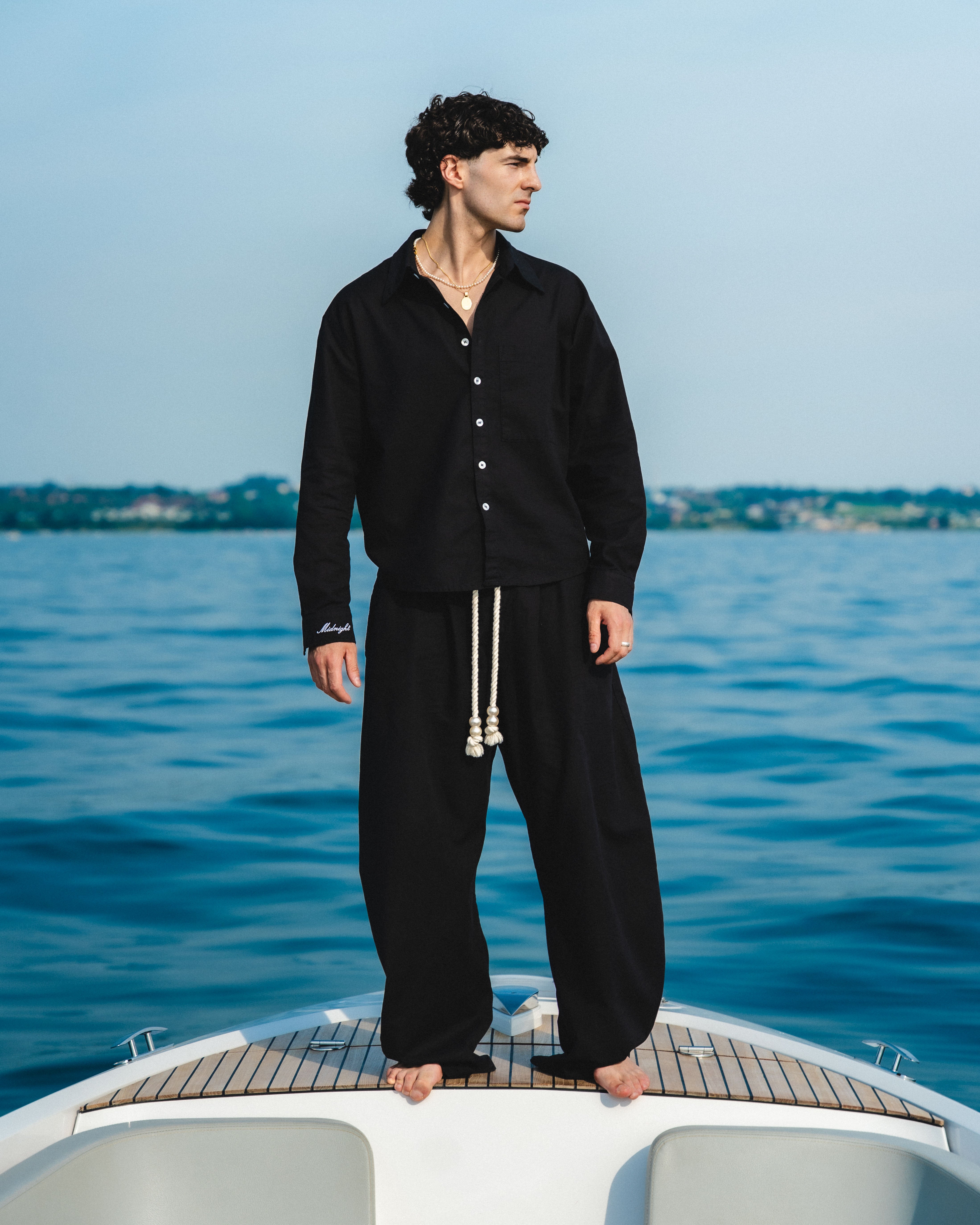 LINEN SHIRT - OBSIDIAN