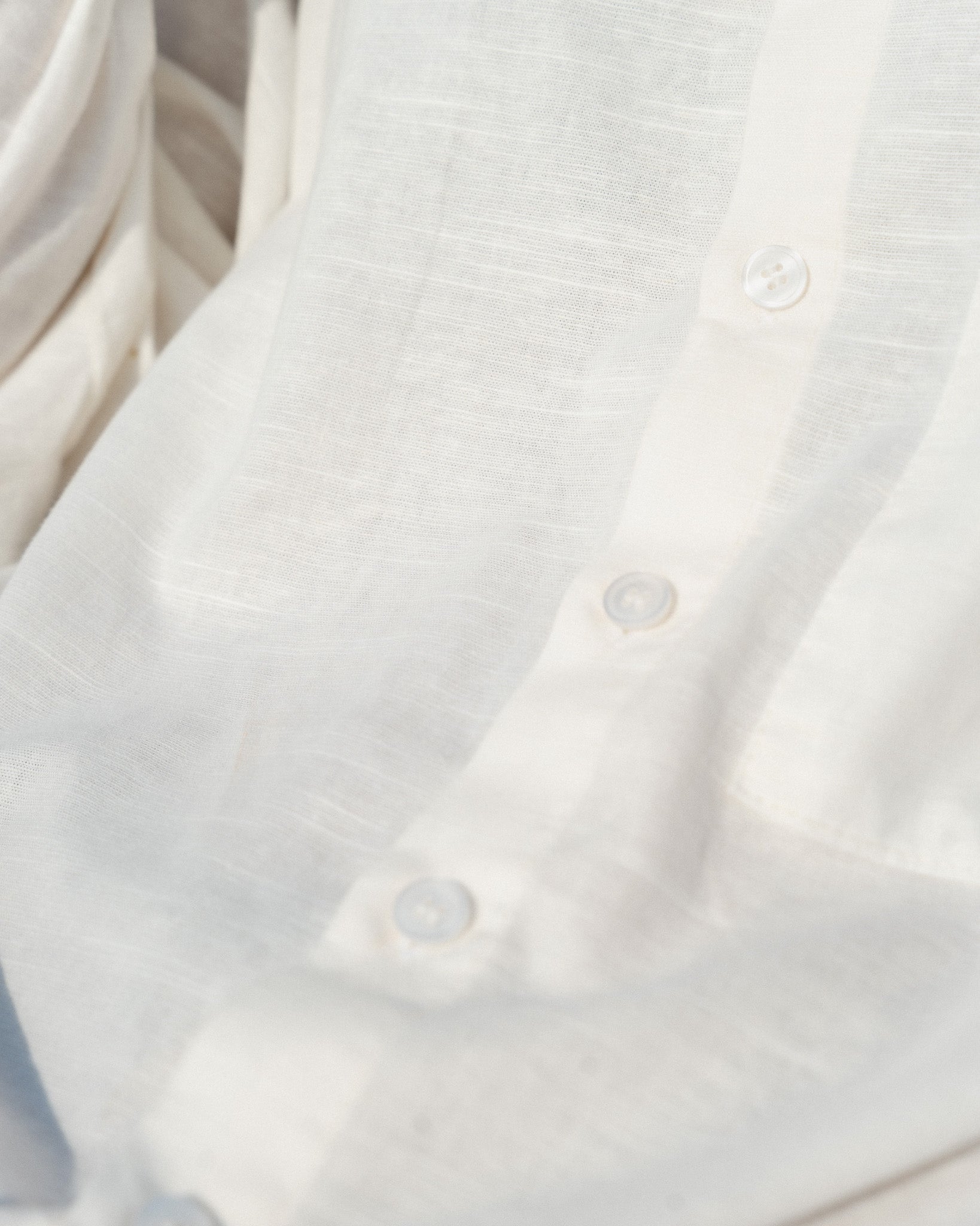 LINEN SHIRT - OYSTER