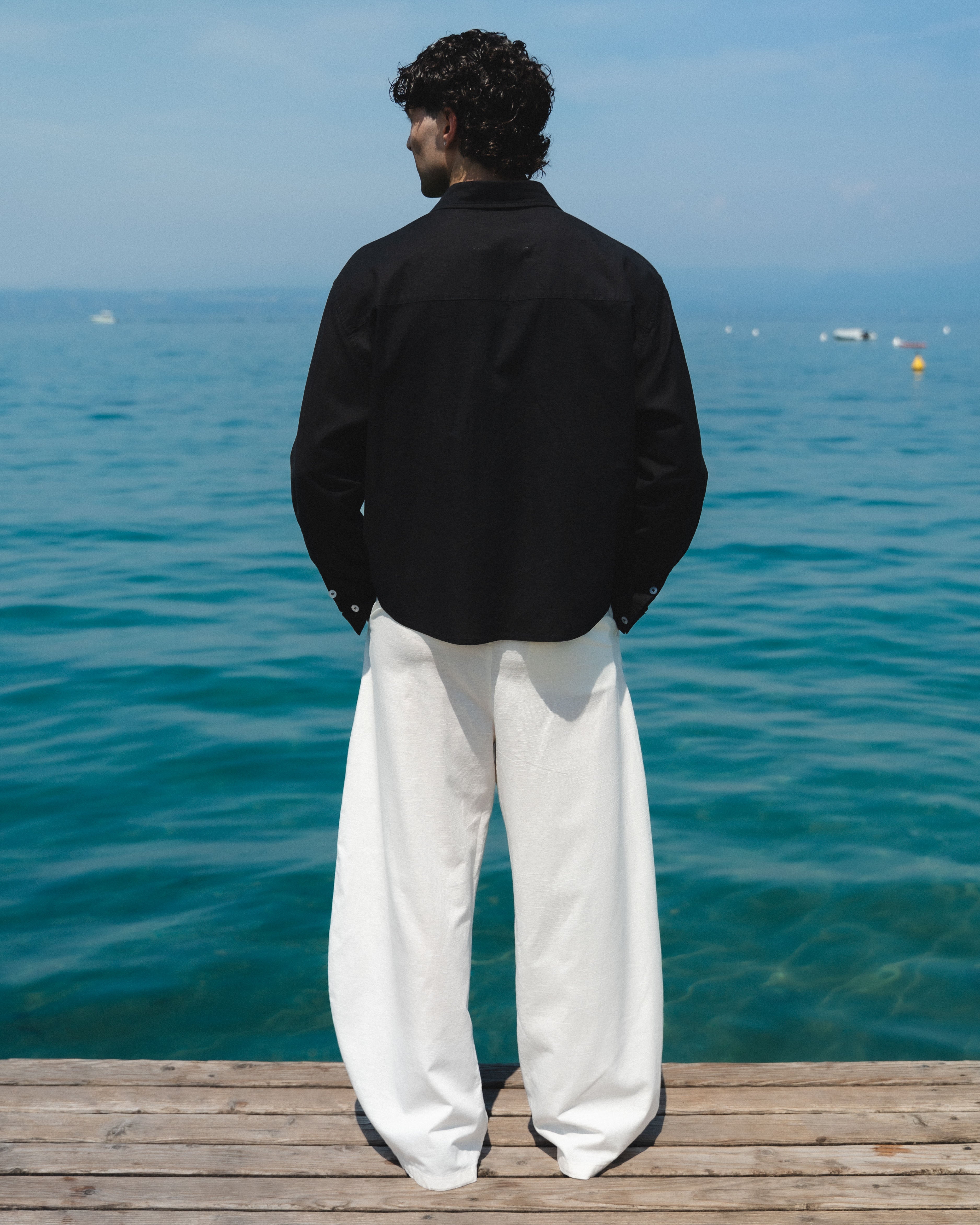 LINEN SHIRT - OBSIDIAN