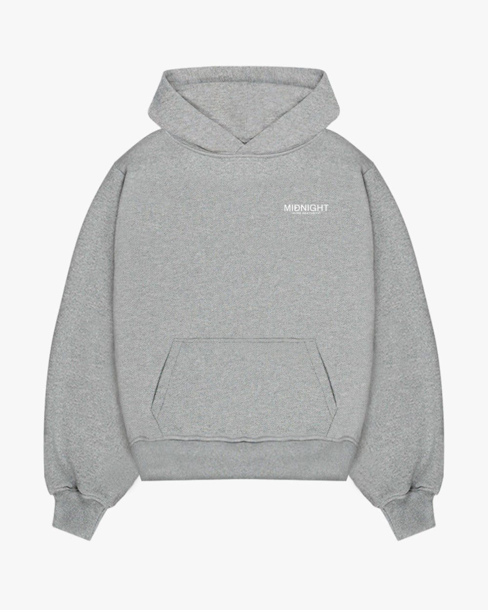 PURE AESTHETIC HOODIE - MELANGE GREY