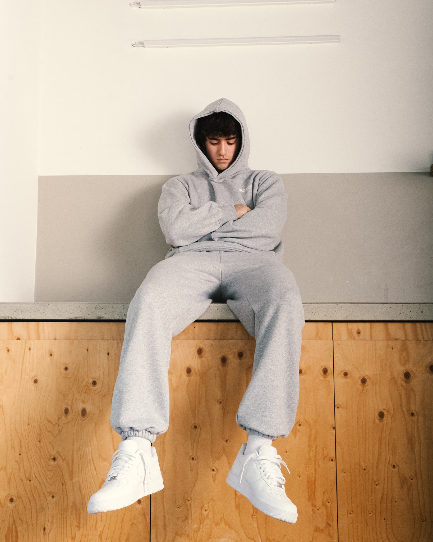 PURE AESTHETIC SWEATPANTS - MELANGE GREY