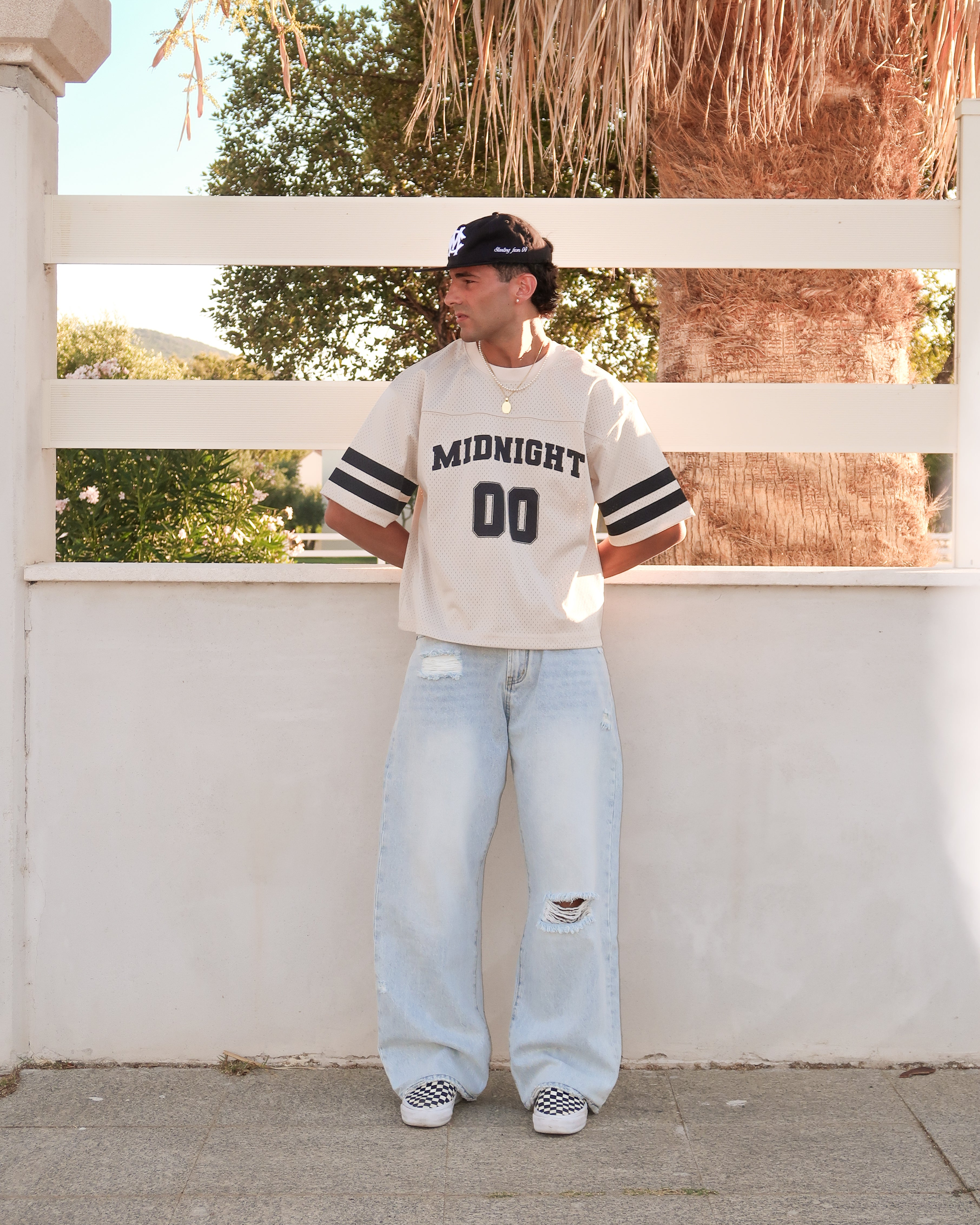 00 MESH JERSEY - DUST CREAM